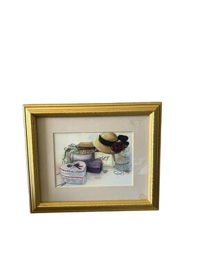 Framed vintage
Peggy Reimel Abrams "Hat Box" print